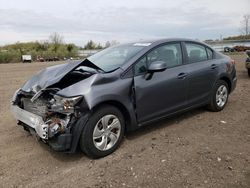 Salvage cars for sale from Copart Columbia Station, OH: 2013 Honda Civic LX
