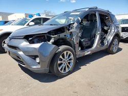 Salvage cars for sale at New Britain, CT auction: 2017 Toyota Rav4 HV Limited