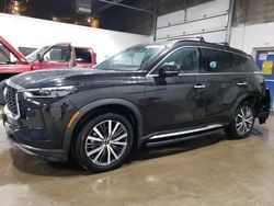 Salvage cars for sale from Copart Blaine, MN: 2023 Infiniti QX60 Autograph