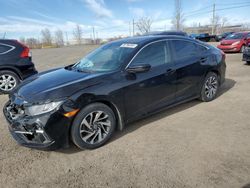 Salvage cars for sale from Copart Montreal Est, QC: 2020 Honda Civic EX
