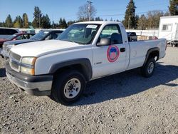 Salvage cars for sale from Copart Graham, WA: 2003 Chevrolet Silverado C2500