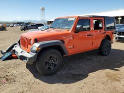 Salvage cars for sale from Copart Phoenix, AZ: 2018 Jeep Wrangler Unlimited Sport