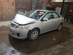 Salvage cars for sale at Ebensburg, PA auction: 2013 Toyota Corolla Base