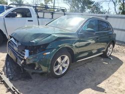 Salvage cars for sale at Riverview, FL auction: 2019 Audi Q5 Premium Plus