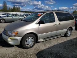 Toyota Sienna LE salvage cars for sale: 2000 Toyota Sienna LE