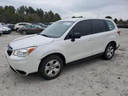 Salvage cars for sale at Mendon, MA auction: 2015 Subaru Forester 2.5I