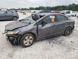 Salvage cars for sale from Copart New Braunfels, TX: 2014 Honda Civic LX