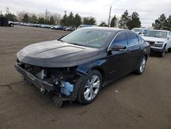 Chevrolet salvage cars for sale: 2015 Chevrolet Impala LT