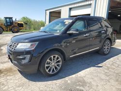 Salvage cars for sale from Copart Chambersburg, PA: 2017 Ford Explorer Limited