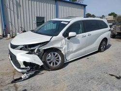 Salvage cars for sale at Tulsa, OK auction: 2022 Toyota Sienna XLE