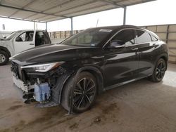 Salvage cars for sale at Anthony, TX auction: 2022 Infiniti QX55 Essential