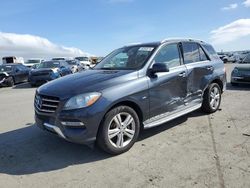 Salvage cars for sale at Martinez, CA auction: 2012 Mercedes-Benz ML 350 4matic