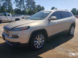 Salvage cars for sale at Longview, TX auction: 2015 Jeep Cherokee Limited