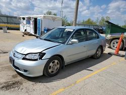 Salvage cars for sale from Copart Pekin, IL: 2005 Honda Civic Hybrid