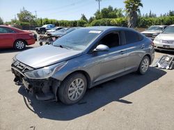 Salvage cars for sale from Copart San Martin, CA: 2020 Hyundai Accent SE