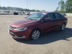 Salvage cars for sale at Dunn, NC auction: 2016 Chrysler 200 Limited