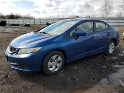 Salvage cars for sale from Copart Columbia Station, OH: 2014 Honda Civic LX