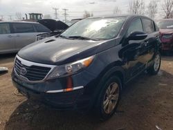 Salvage cars for sale at Elgin, IL auction: 2012 KIA Sportage Base