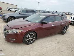 Salvage cars for sale from Copart Temple, TX: 2016 Nissan Maxima 3.5S