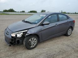 Salvage cars for sale at Houston, TX auction: 2015 Hyundai Accent GLS