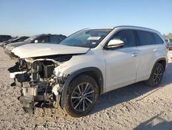 Salvage cars for sale at Houston, TX auction: 2018 Toyota Highlander SE