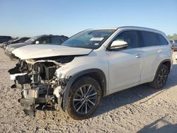 Toyota Highlander se salvage cars for sale: 2018 Toyota Highlander SE