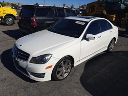 Salvage cars for sale at North Las Vegas, NV auction: 2014 Mercedes-Benz C 250