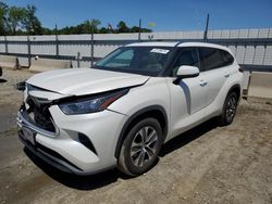 Toyota Highlander xle salvage cars for sale: 2020 Toyota Highlander XLE