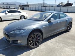 Salvage cars for sale at Sun Valley, CA auction: 2013 Tesla Model S