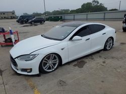 Salvage cars for sale at Wilmer, TX auction: 2013 Tesla Model S