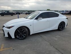 Salvage cars for sale from Copart Grand Prairie, TX: 2021 Lexus IS 350 F-Sport