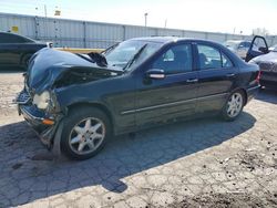 Salvage cars for sale at Dyer, IN auction: 2002 Mercedes-Benz C 320