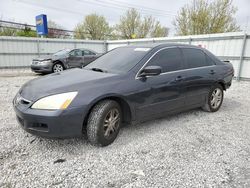 Salvage cars for sale from Copart Walton, KY: 2007 Honda Accord EX