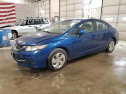 Vehiculos salvage en venta de Copart Columbia, MO: 2013 Honda Civic LX