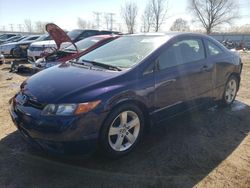 Honda Civic ex salvage cars for sale: 2007 Honda Civic EX