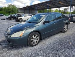 Salvage cars for sale at Cartersville, GA auction: 2005 Honda Accord EX