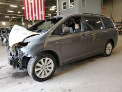 Toyota Sienna XLE salvage cars for sale: 2016 Toyota Sienna XLE