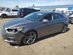 Salvage cars for sale at Woodhaven, MI auction: 2013 Ford Fusion Titanium