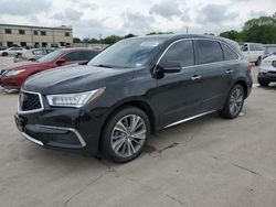 Salvage cars for sale at Wilmer, TX auction: 2017 Acura MDX Technology