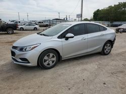 Chevrolet Cruze LS salvage cars for sale: 2018 Chevrolet Cruze LS