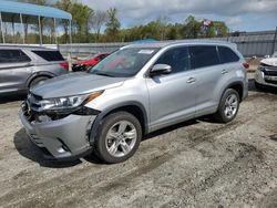 Salvage cars for sale at Spartanburg, SC auction: 2018 Toyota Highlander Limited