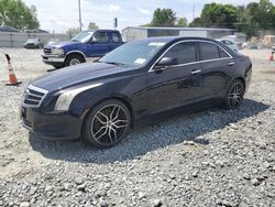 Salvage cars for sale from Copart Mebane, NC: 2013 Cadillac ATS Luxury