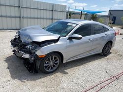 Honda salvage cars for sale: 2021 Honda Civic EX