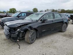 Salvage cars for sale at Des Moines, IA auction: 2017 Ford Fusion Titanium HEV