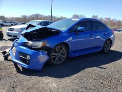 Salvage cars for sale at East Granby, CT auction: 2017 Subaru WRX Limited