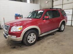 Salvage cars for sale at Blaine, MN auction: 2010 Ford Explorer Eddie Bauer