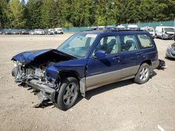 Salvage cars for sale from Copart Graham, WA: 2001 Subaru Forester S