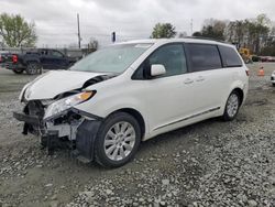 Salvage cars for sale from Copart Mebane, NC: 2015 Toyota Sienna XLE