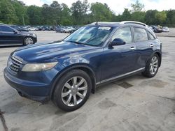 Salvage cars for sale from Copart Gaston, SC: 2006 Infiniti FX35