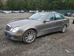 Salvage cars for sale at Graham, WA auction: 2008 Mercedes-Benz E 350 4matic